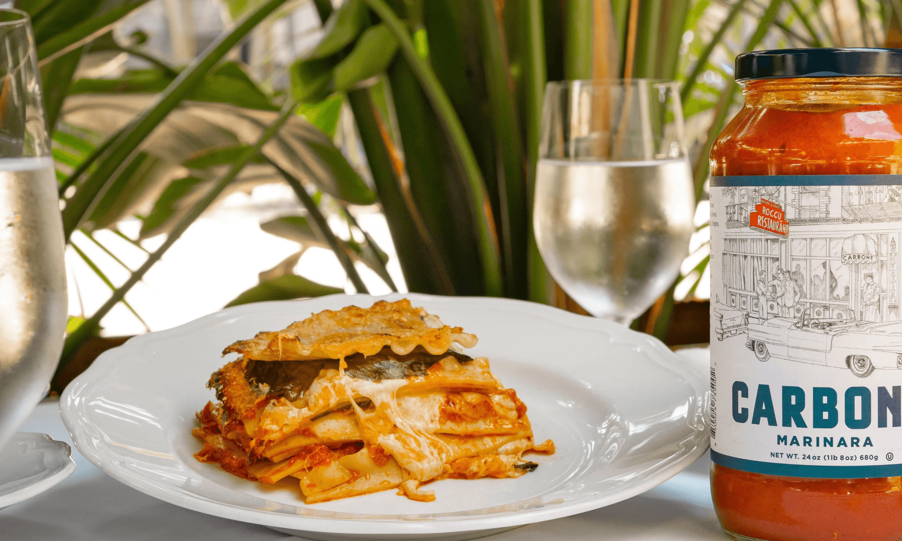 Carbone Lasagna plated