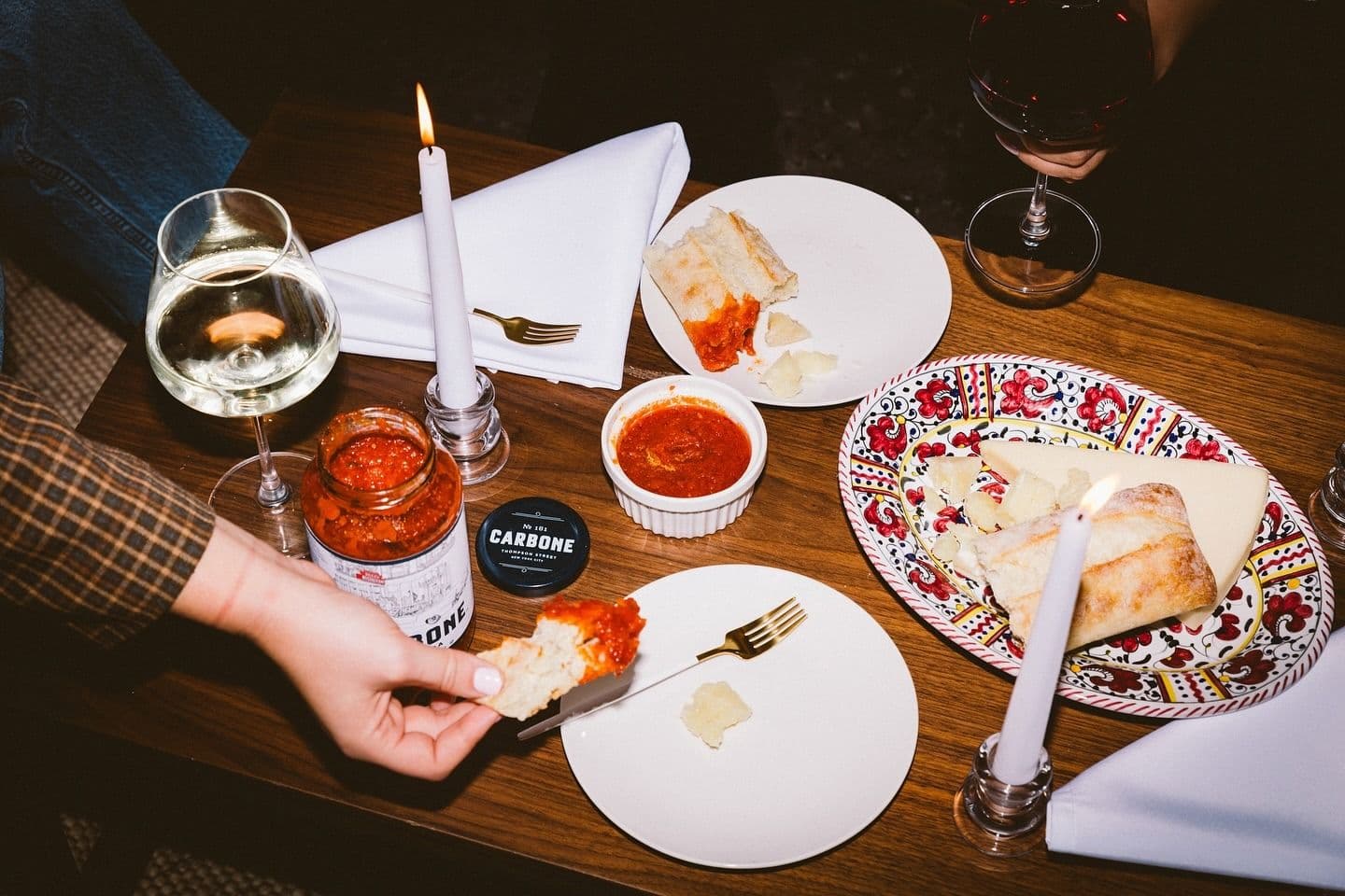 Full table passing pasta