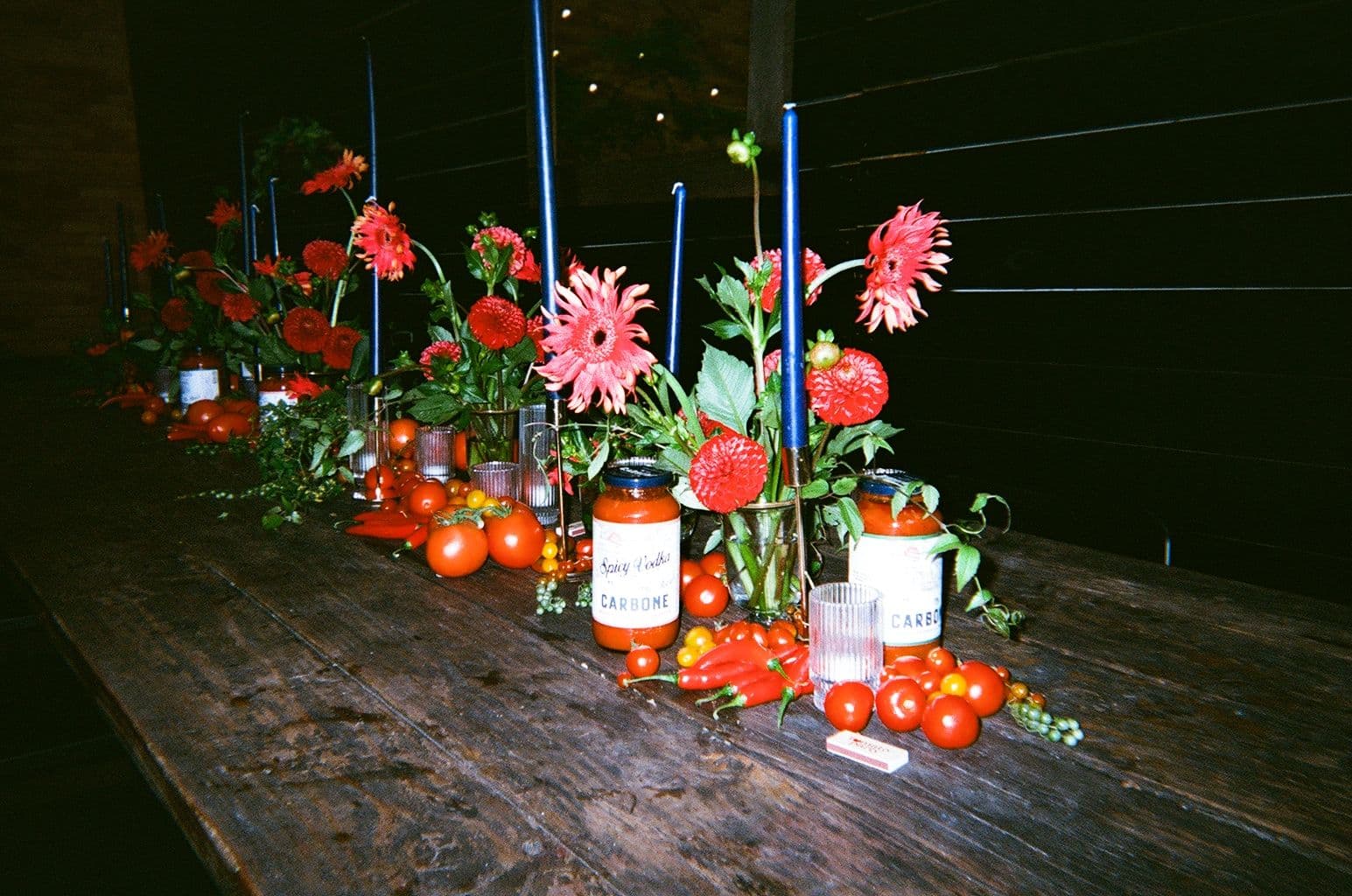 Carbone Fine Food Jars included in a Tomato-Inspired Tablescape