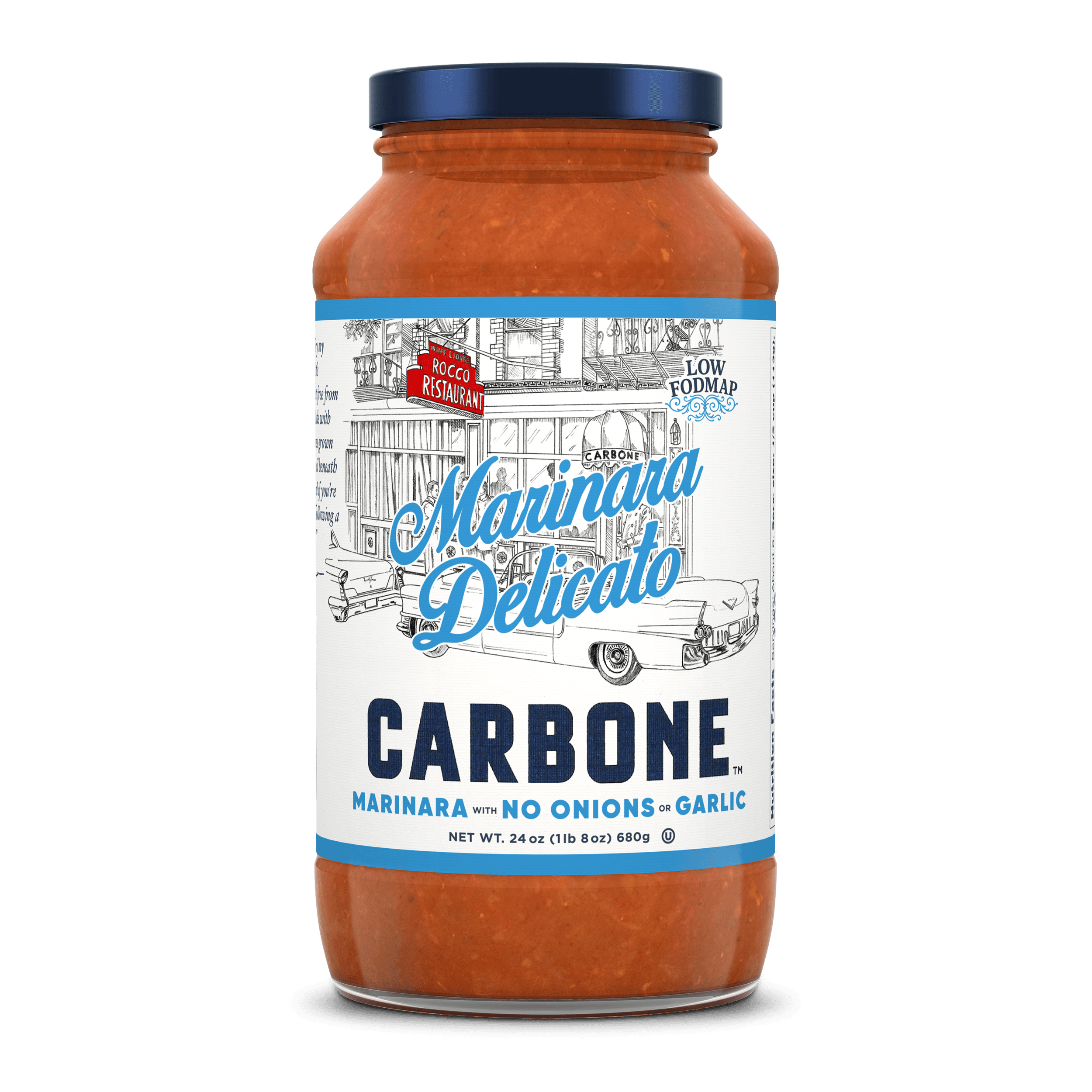 Marinara delicato transparent jar