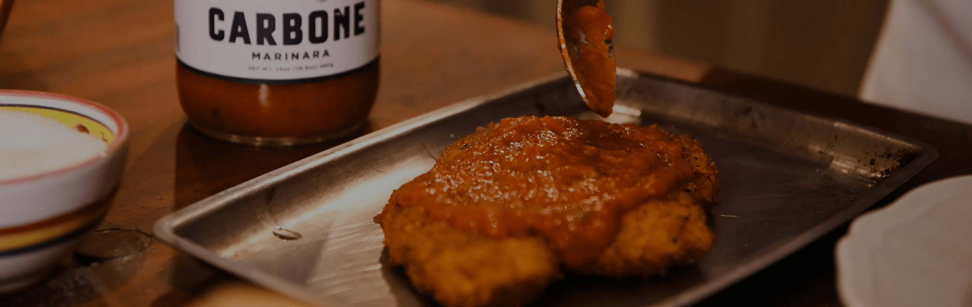 Chicken parmesan on a pan
